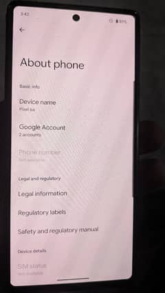 google pixel 6a 8/128 non pta awesome battery PUBG lover