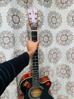 39" semi acuostic guitar with 4 bands kit