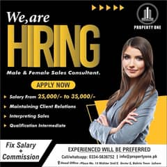 Hiring Females In Real Estate Sector in Bahria Town
