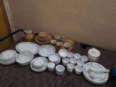 new brand 72 picess pather dinner set tea set and supe set