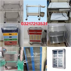 Emergency Crash Cart Medicine Trolley Instrument Cabinet Dressing OT