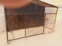 iron cage . full size 4 foot hight. . 8 foot chorai