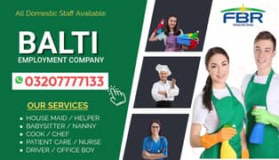 Maids / House Maids / Chef / House Cook / Baby Sitter maid available