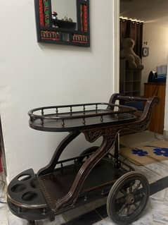 Wooden trolley