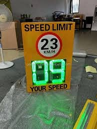 Vehicle speed limit display screen