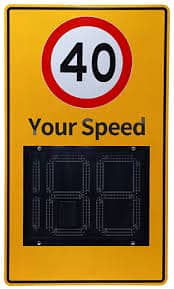 Vehicle speed limit display screen 4
