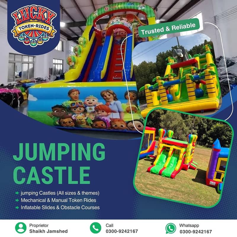 Jumping Castle - Kids Rides - Kids Play land -- Lucky Token Rides 2