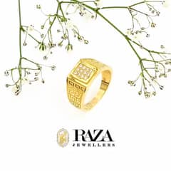 Gents Gold Ring | 21K Hallmarked Gold Men’s Ring | Elegant Men’s