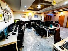 Furnished Office for Rent in Johar Town for (Call center + Software house + Marketing Office & Other Setup as You Want)