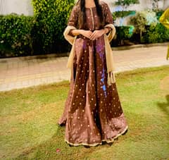 formal wedding frill maxi
