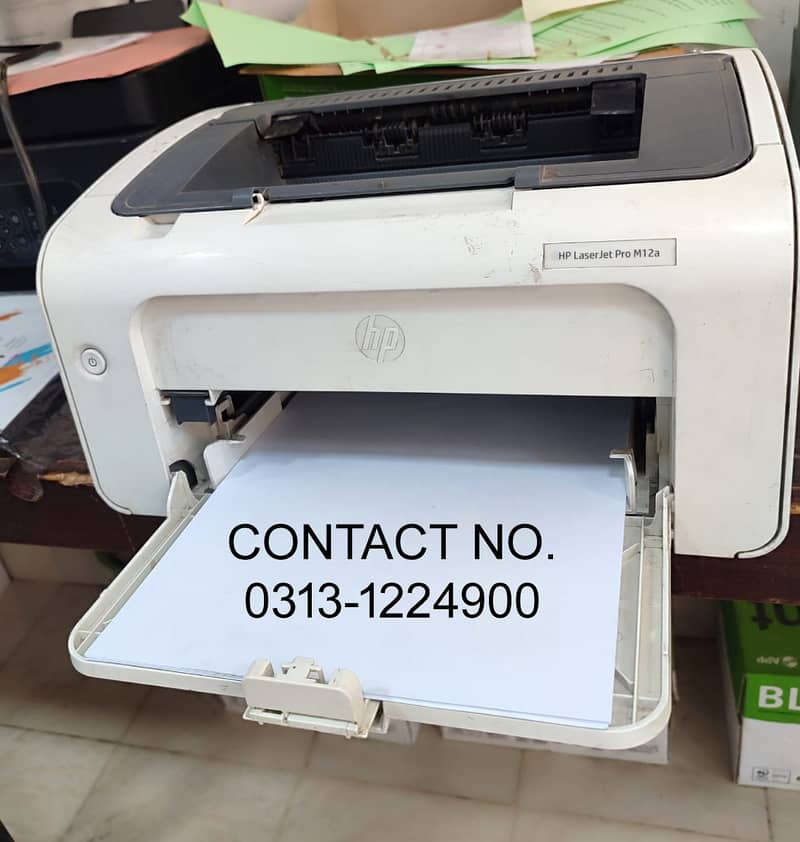 HP LASERJET Pro M12a Black & White Printer 5