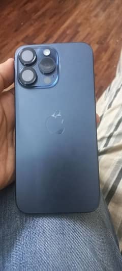 I phone 15 pro max titanium blue