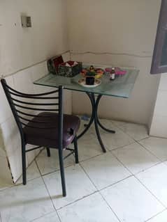 dining table with three chairs