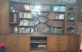 Premium Real Wood Wall Cabinet | Showcase & Bookshelf. Negotiable