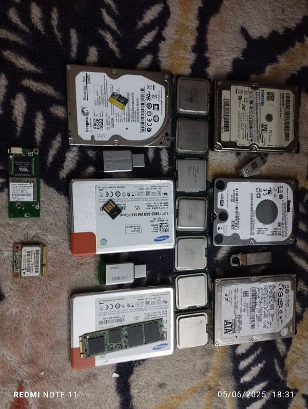 SSD HDD USB Memory Card Processor Wifi Card All For Sale 0