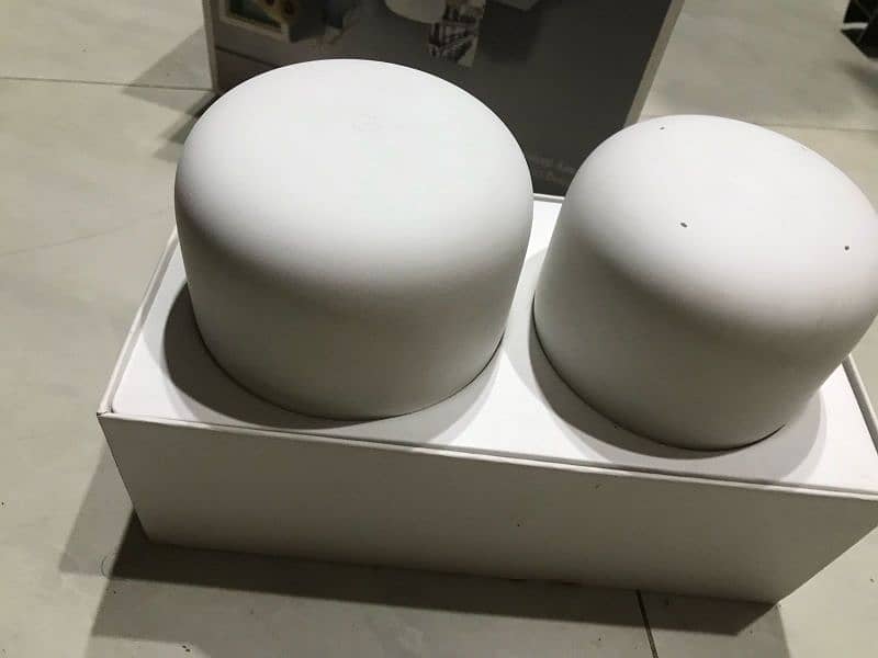 Google Nest Wifi Router and Point (snow) 2