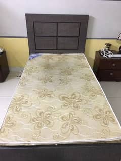 Single bed with new foam mattress