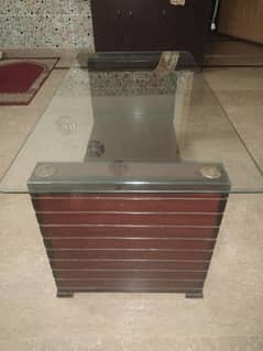 best wooden glass table