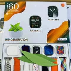 I60 Extreme Suit 2 Smart watches, 1 Airpods and and 7 Straps