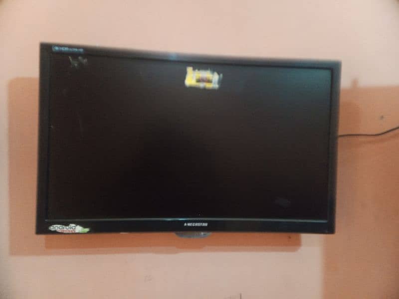 omega star led tv only 1 month use he android he 2