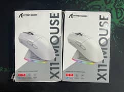Attack Shark X11 White Box Packed with Charging Dock and Cable