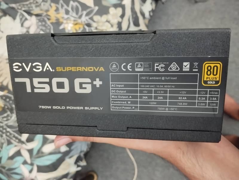 EVGA SuperNOVA 750W G+, 80 Plus Gold, Fully Modular 0