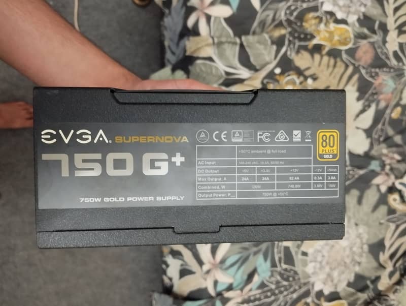EVGA SuperNOVA 750W G+, 80 Plus Gold, Fully Modular 5