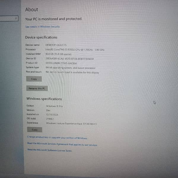 HP Laptop i5 8th Generation 3