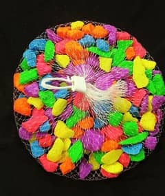 aquarium color gravel florosnt 500gm
