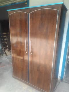 Wooden Wardrobe – Double Door with Lock