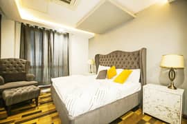 Bed Luxury furnished apartment availabel at the top location of Goldcrest Mall DHA Phase 4.