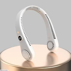 five-gear digital display student mini neck fan