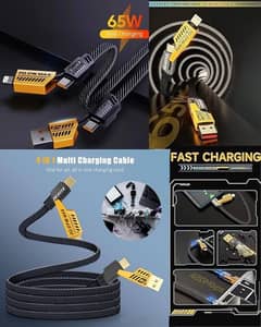 4 In 1 Multi USB PD Charging Cable
