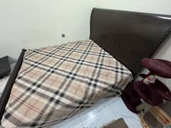 Pure wood double king bed