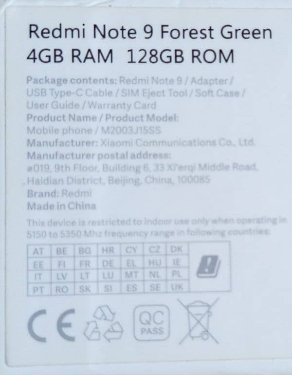 Redmi note 9 Panel & Touch 2