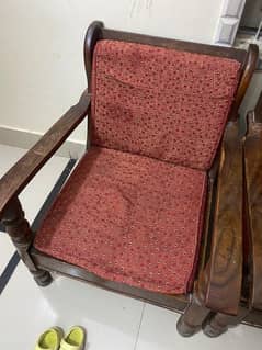 wooden sofa