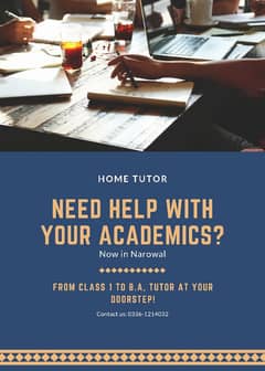 Home tutor in Narowal