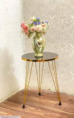 Stylish Black wood and iron coffee table