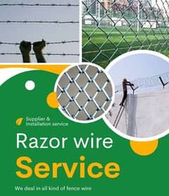 Security Wire Razor Wire Barbed Wire Chain Link Fence Jali Welded Mesh
