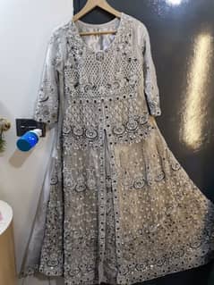 Walima Maxi in Silver Grey Colour 1 time used