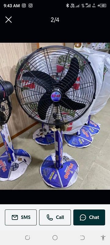 12 Volt DC Fan Solar Fan DC Fans Battery Fan Wall Bracket Stand Fans 2