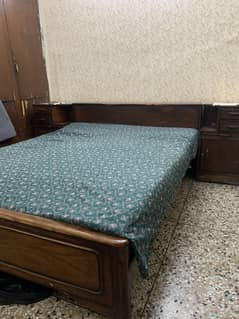 Wooden Bed Set