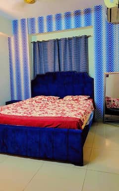 daily basis weekly basis one bad fully furnished luxury apertment available for rent gulberg greens islamabad