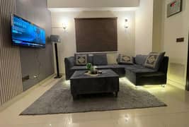 daily basis weekly basis one bad fully furnished luxury apertment available for rent gulberg greens islamabad