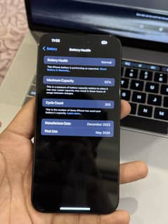 Iphone 15 pro max neavy blue colour 256gb