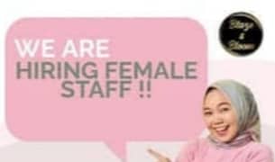 Office Female staff required urgent