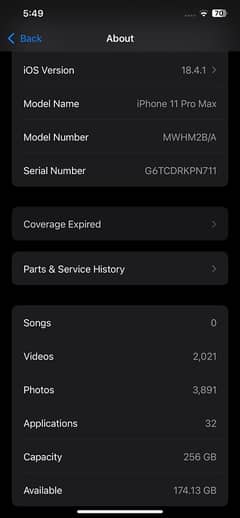 i phone 11 pro max 256gb