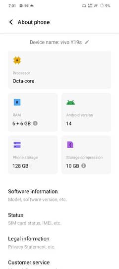vivo y19 s