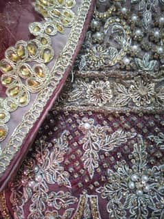 Net fabric is   fancy  moti work and good work
