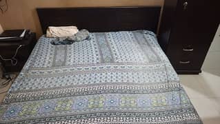 wooden bed